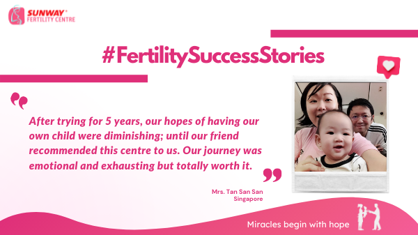 Success IVF story from Mrs.Tan